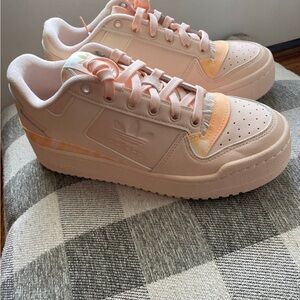 Adidas Peach and Cream Sneakers
